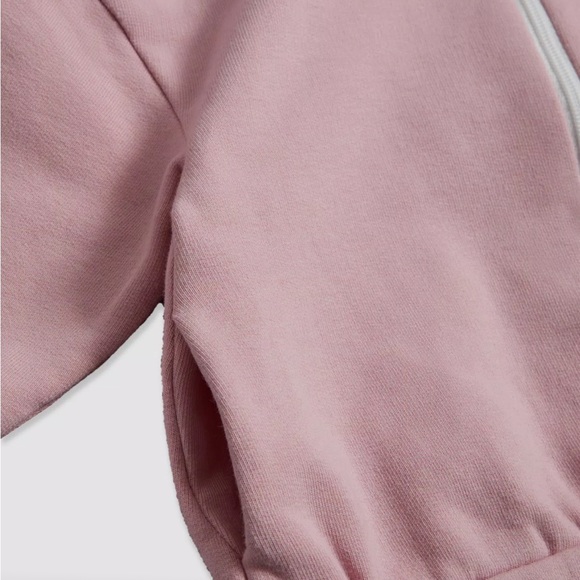 NET Moncler girls pink sweatsuit set - size 12-18 mo - Picture 3 of 6